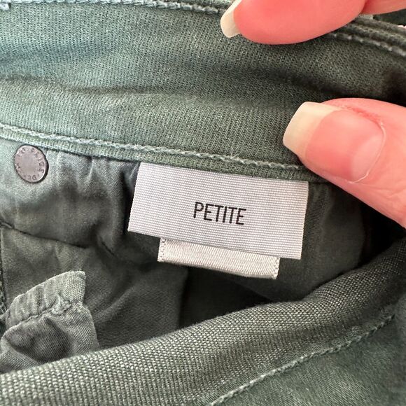 Paige Green Petite Verdugo Ankle Faded Little Pine Skinny Mid Rise Jean 26P - Picture 11 of 15